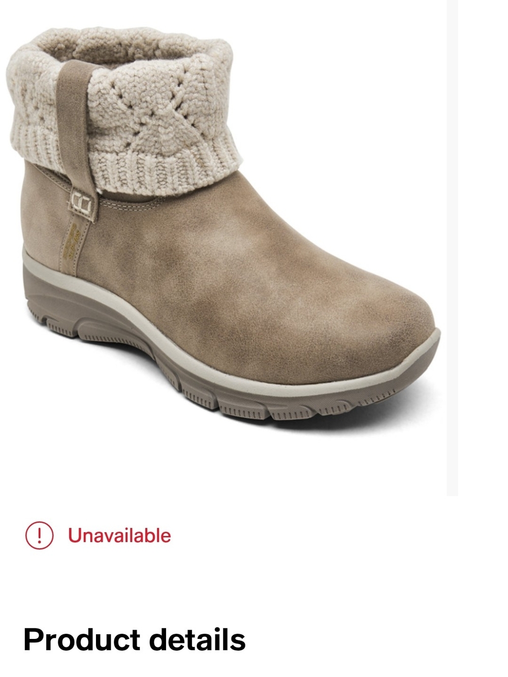 Women's Knit-Cuff Easy Going Booties Ankle Boot